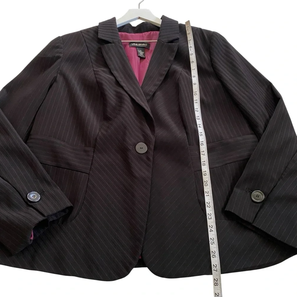 Lane Bryant Women’s Pinstripes Plus Size 20 Blazer Jacket Business Casual Career